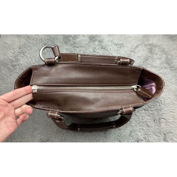 Coach chocolate brown Penelope pebbled leather shoulder bag - Picture 5 of 11